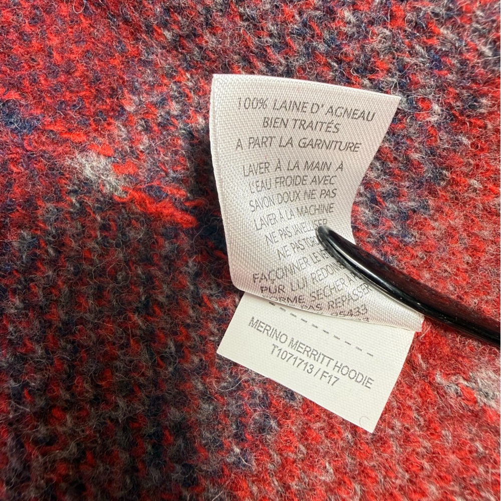 Toad&Co Merino Merritt Aztec Print 100% Lambswool Long Hooded Cardigan - Picture 9 of 10